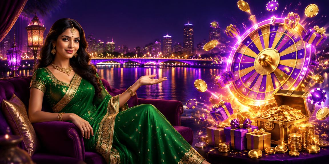 Roulette table with player in traditional Indian saree in Pune